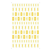 YSL Brand Logo Gold Silver Color 3D Nail Art Sticker