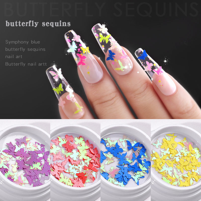 Three-dimensional Mini Butterfly Nail Sequins Nail Decoration