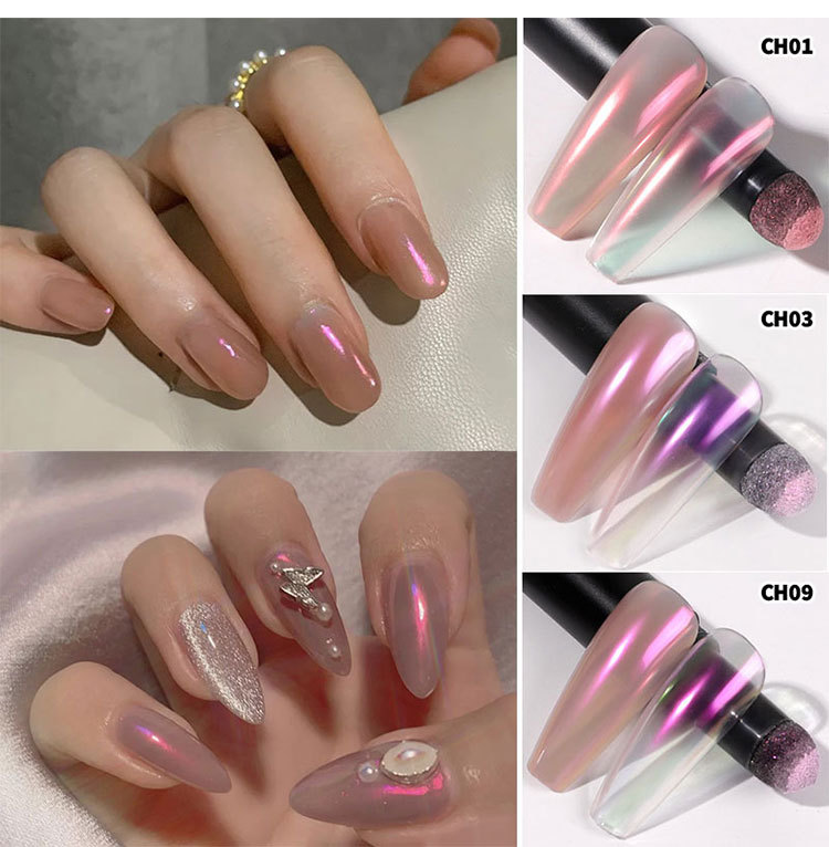 Aurora Fairy Nail Mirror Powder Nail Air Cushion Magic Pen