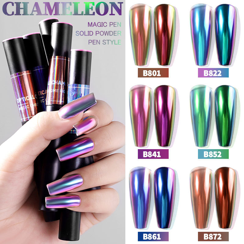 Chameleon Nail Mirror Powder Nail Air Cushion Magic Pen
