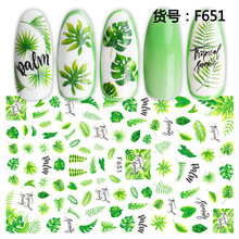 F651 Palm 3D Nail Sticker 