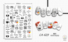 CA629 Russia Self-adhesive Nail Art Sticker