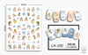 CA592 Winter Self-adhesive Nail Art Sticker