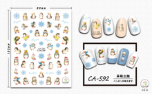 CA592 Winter Self-adhesive Nail Art Sticker