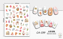 CA599 Winter Dear Self-adhesive Nail Art Sticker