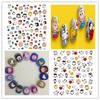 WG078-083 Cartoon Nail 3D Sticker