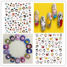 WG078-083 Cartoon Nail 3D Sticker