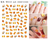 WG123-140 Graffiti Flower Cartoon Nail 3D Sticker