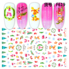 F619 Christmas Halloween 3D Self Adhesive Nail Art Sticker 
