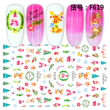 F619 Christmas Halloween 3D Self Adhesive Nail Art Sticker 