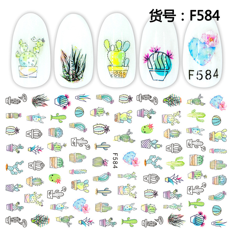 F584 3D Self Adhesive Nail Art Sticker