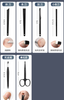 18pcs/set Nail Cuticle Cutter Nail Scissor Eyebrow tweezer Foot Care Tool Manicure Tool Set