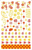 F822-F825 DIY Design 3D Self Adhesive New Year Nail Art Sticker