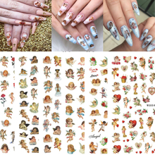 WG878-885 Angel 3D Adhesive Nail Sticker