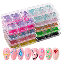 Macaroon Color Mixed Size Caviar Beads Nail Decoration