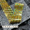 Single Piece Gold And Silver Holographic Nail Transfer Foil with size 4*50cm