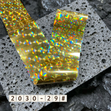 Single Piece Gold And Silver Holographic Nail Transfer Foil with size 4*50cm