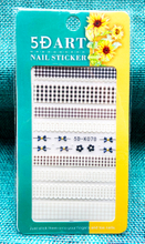 5D Embossed Lace Nail Sticker