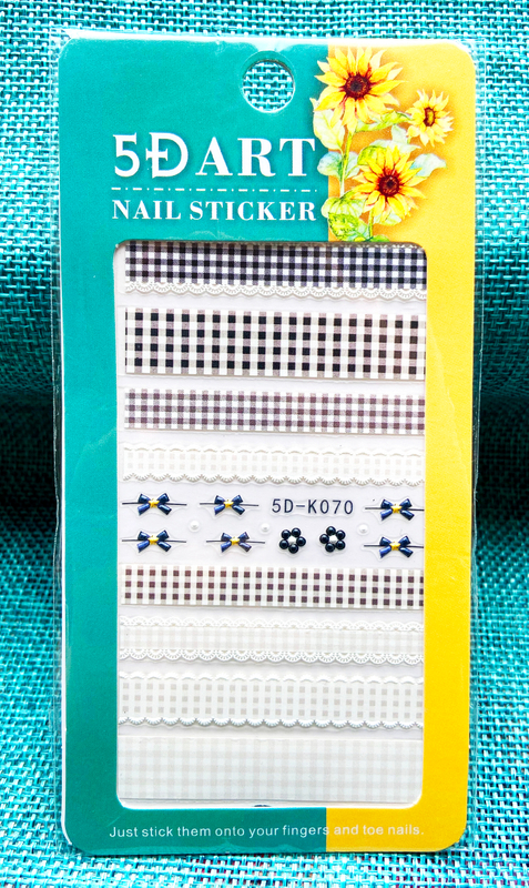 5D Embossed Lace Nail Sticker