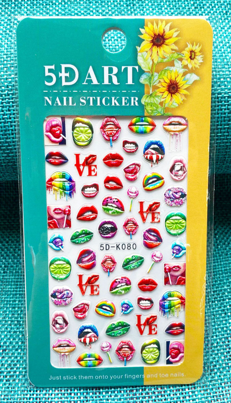 5D Embossed Halloween Nail Sticker