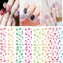 WG446-448 Christmas Different Color Adhesive Nail Sticker