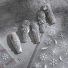 Thin and embossed Winter Snowflakes Christmas Nail Sticker