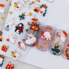 Thin and embossed Winter Snowflakes Christmas Nail Sticker