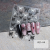 Embossed Black White Butterfly Nail Sticker Nail DIY Decoration
