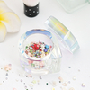 Glass Nail Dappen Dish with Lid Acrylic Liquid Remover Container Decoration Storage