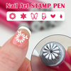 Metal Nail Art Stamp Pen Set Nail Stamp Pen