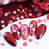 12 Grid Valentine's Clay Mixed Style Heart Polymer Clay
