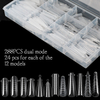 288pcs/box Mixed Design Extended Armor Model Plastic Form System Nail Tips 
