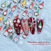 Christmas Snow Adhesive Embossed Nail Sticker