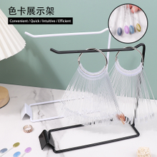 Nail Display Shelf False Nail Photo Stand Gel Polish Card Holder Storage Organizer Tool for Beauty Salon 
