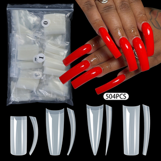 Ultra Thin Half Cover Nail Tip 504 Pcs/bag