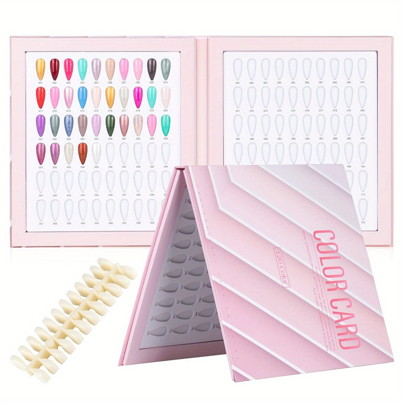 120Colors Color Chart Nail Display Book