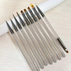Ice Gray Handle Nail Art Brush 3D Painting Pen 