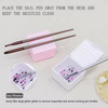 Nail Sequin Brush Cleaning Cup With Lid Washing Brush
