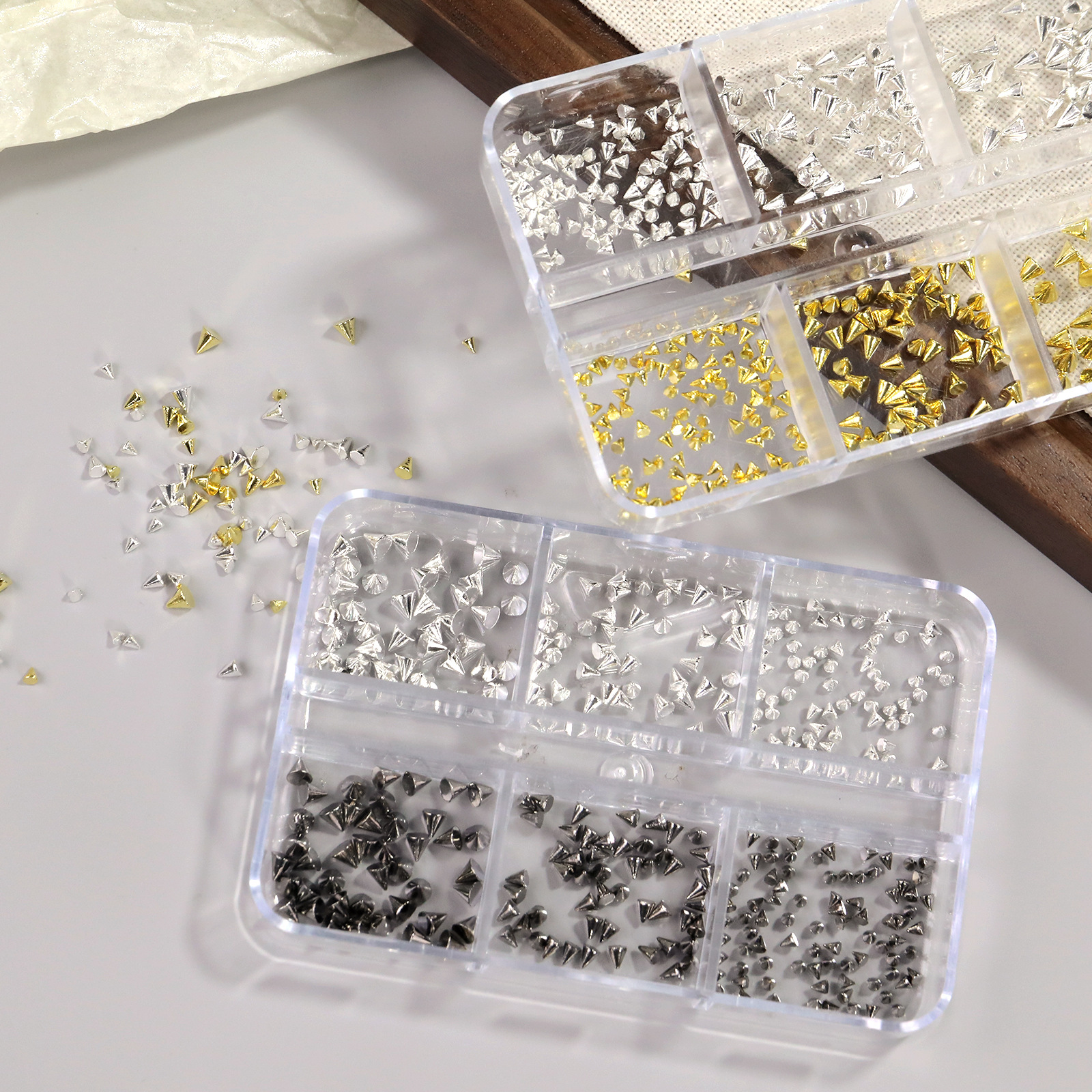 Punk Metal Nail Decoration