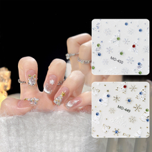 Christmas Nail Sticker with Rhinestone