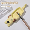 Cute Animal Nail Color Palette Nail Brush Washing Tray