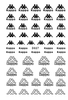 D027 Kappa Brand Logo 3D Nail Art Sticker 6 colors available
