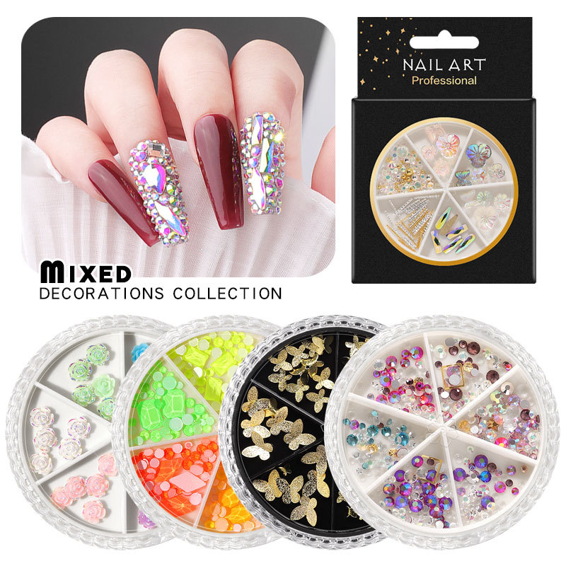 Mixed Designs Nail Decoration