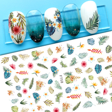 F758 Leaf Self-adhesive Nail Sticker 2021 New