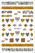 XF3201 Leopard Print 3D Nail Art Sticker