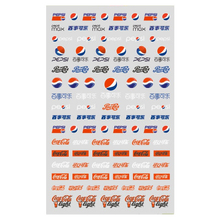 Coca Cola Brand Logo 3D Nail Art Sticker 5 colors Option