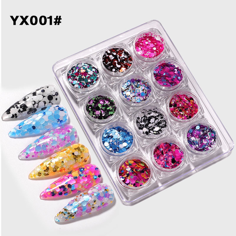 Laser Ultra-thin Mermaid Slice Symphony Mermaid Nail Sequin Set