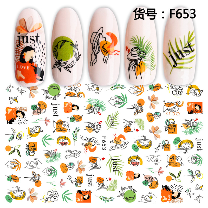 F653 Summer 3D Nail Sticker 
