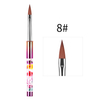 #8-#14 Nail Acrylic Brush with Dry Flower Handle