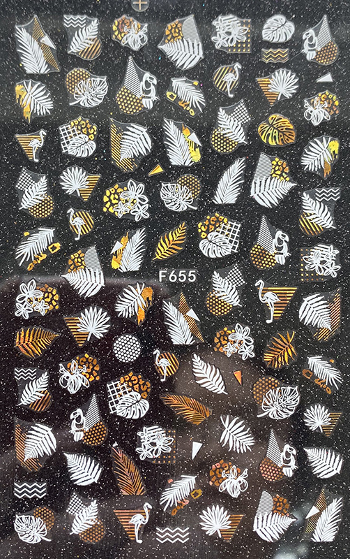 F655 Gold and White